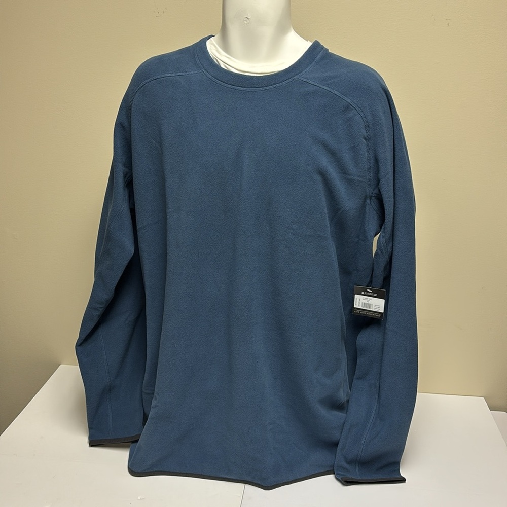 Eddie Bauer Men’s Blue Fleece Crew Sz Tall XL